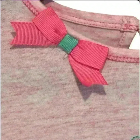 Rare Editions Baby Girls Aqua Butterfly Top size 3T - Picture 3 of 5